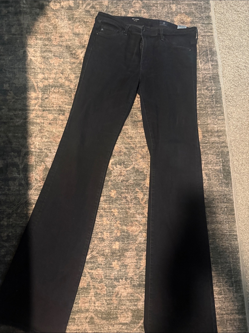 Ag Adriano Goldschmied Dark Denim Wash Leg Jeans Stretchy - Size 28R
